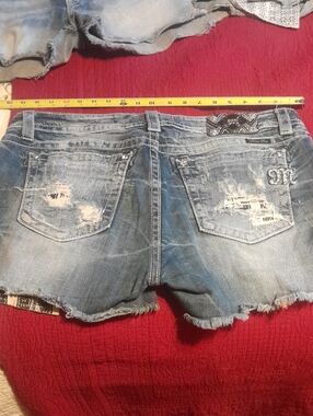 Miss Me Distressed Light Blue Denim Cutoff Shorts